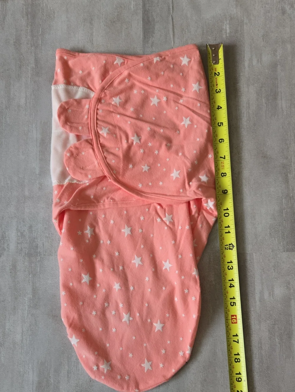 ​NWT Star Print Adjustable Swaddle Blanket Wrap Pink Infant Sleep Sack 0-6M